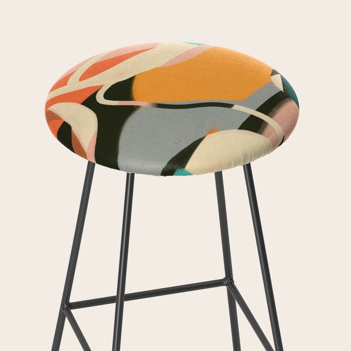 Modern Abstract Art 110 Stool Gallery Image 2