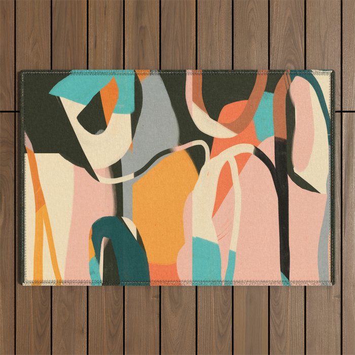 Modern Abstract Art 110 Outdoor Rug Gallery Image 1