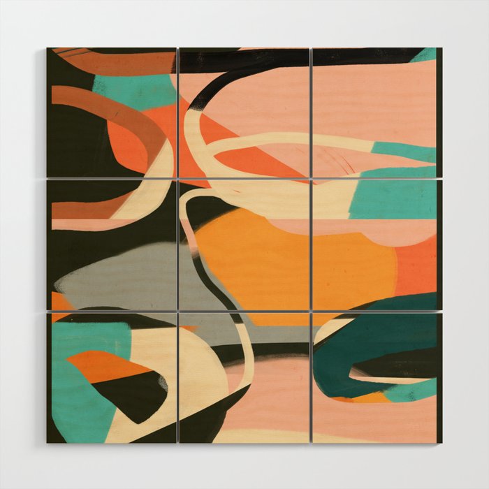 Modern Abstract Art 110 Wood Wall Art Gallery Image 1