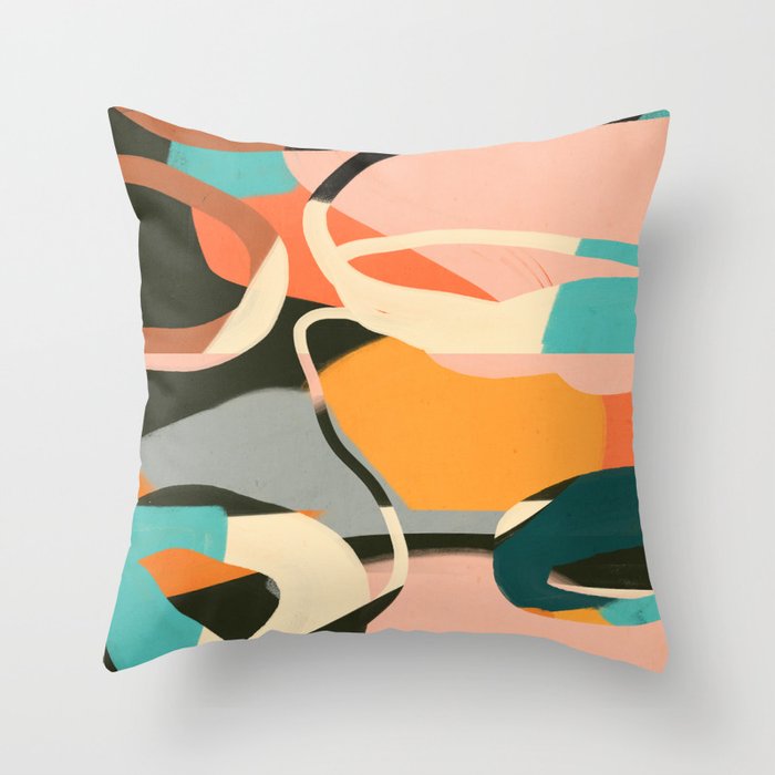 Modern Abstract Art 110 Throw Pillow Gallery Image 6