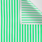 Spring Green and White Vertical Stripe Pattern for Crisp Interior Design Wall Tapestry Gallery Image 3