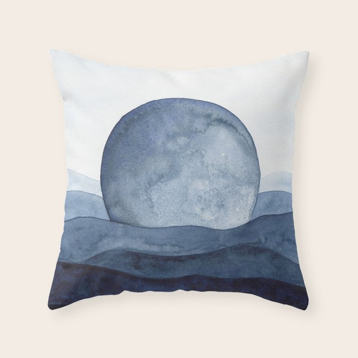 Moon Landscape Throw Pillow Gallery Image 6
