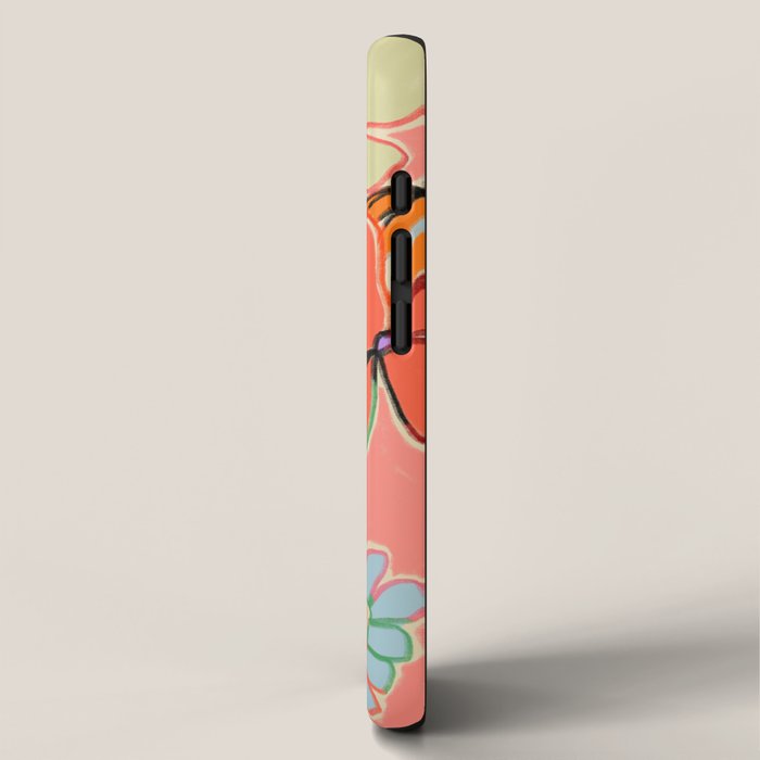 VINTAGE GARDEN PEACH iPhone Case Gallery Image 2