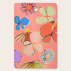 VINTAGE GARDEN PEACH Cutting Board Gallery Image 1
