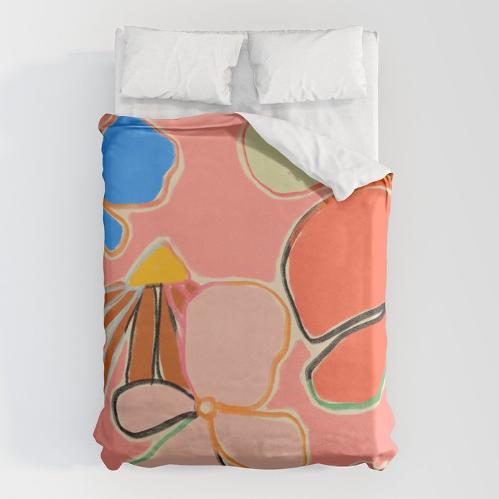 VINTAGE GARDEN PEACH Duvet Cover Gallery Image 1