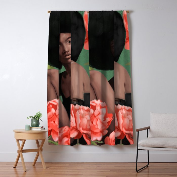 Garden of Peonies Window Curtain Gallery Image 5