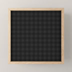 grey and black plaid Mini Art Print Gallery Image 1