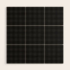 grey and black plaid Wood Wall Art Gallery Image 1