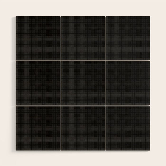 grey and black plaid Wood Wall Art Gallery Image 1