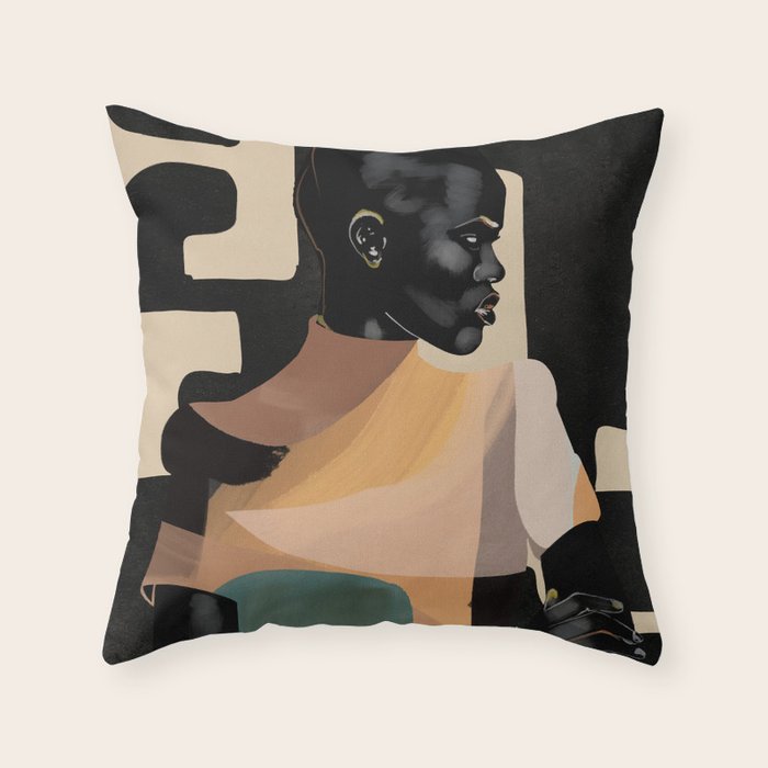Portrait in Form Throw Pillow Gallery Image 6