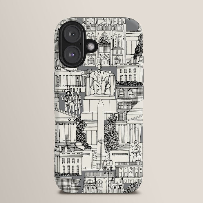 Washington DC toile gray iPhone Case Gallery Image 13