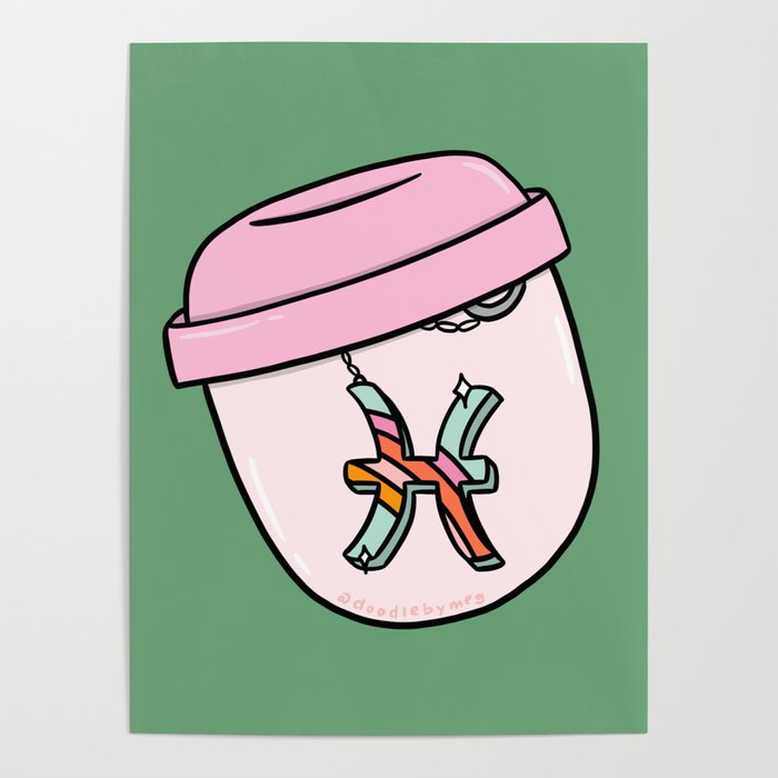 Pisces Keychain Poster Gallery Image 4