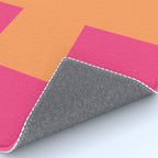 Swiss Cross Symbol in Pink and Orange Rug Gallery Image 4