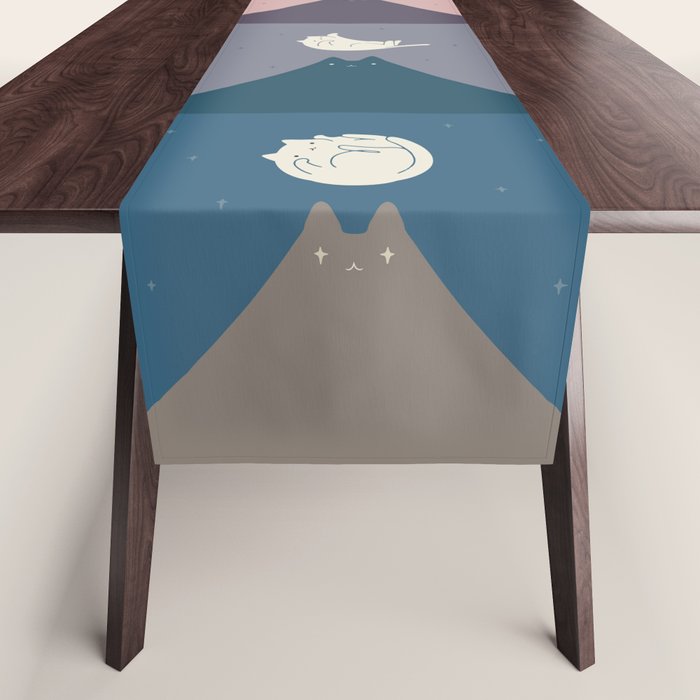 Moon Cat 2x2 Table Runner Gallery Image 1