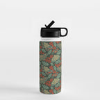 Moths in Emerald Twilight Water Bottle Gallery Image 1