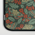 Moths in Emerald Twilight Laptop Sleeve Gallery Image 3