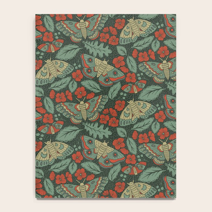 Moths in Emerald Twilight Notebook Gallery Image 4