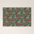 Moths in Emerald Twilight Welcome Mat Gallery Image 1