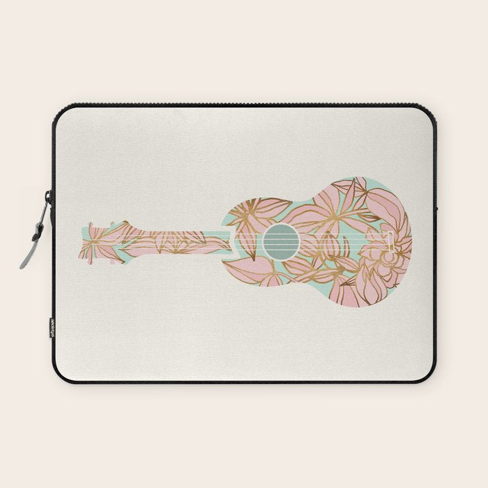 Modern Boho Ukulele Laptop Sleeve Gallery Image 1