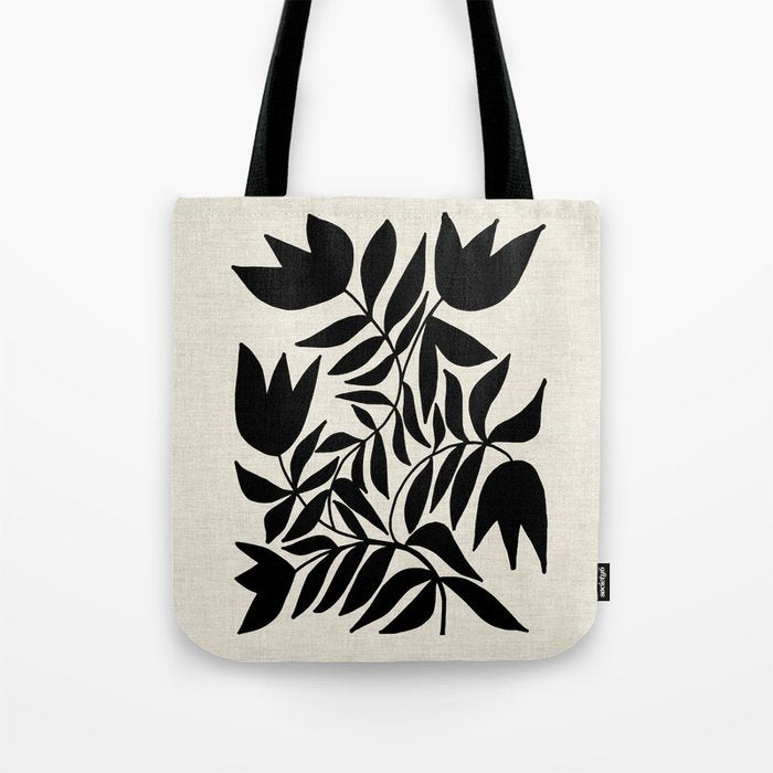Triple Lip Vining Tulip Tote Bag Gallery Image 1