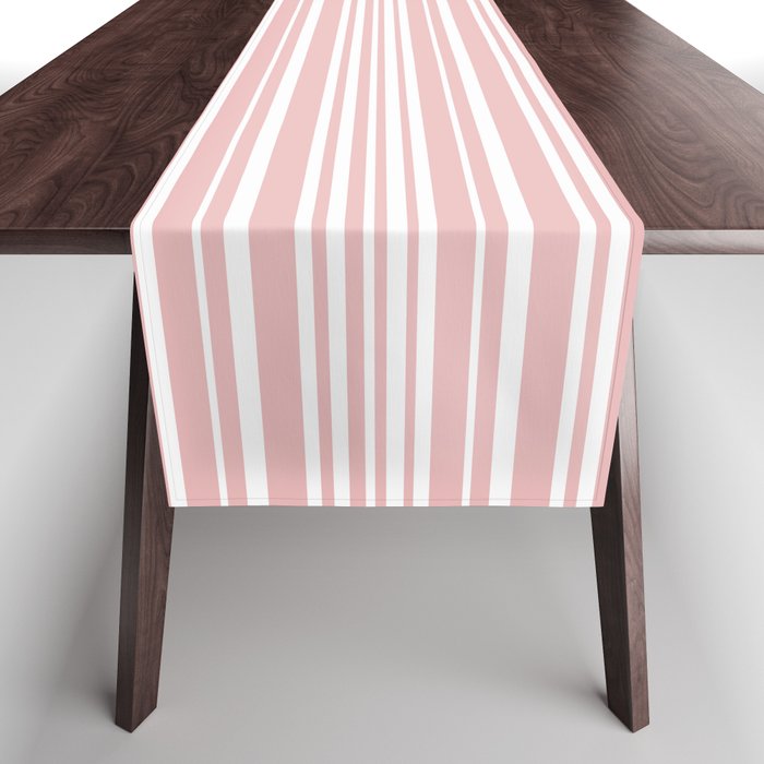Classic Stripes XXIX - Blush Pink Table Runner Gallery Image 1