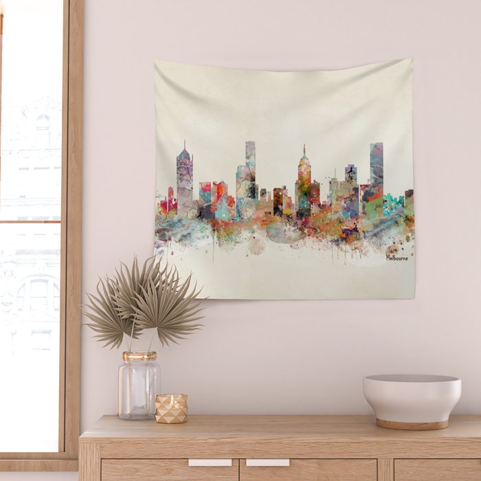 melbourne australia Wall Tapestry Gallery Image 2