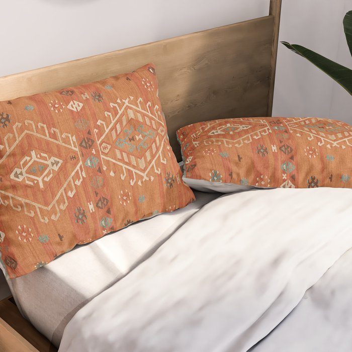 Heritage Traditional Moroccann Rug Design Pillow Sham Gallery Image 2