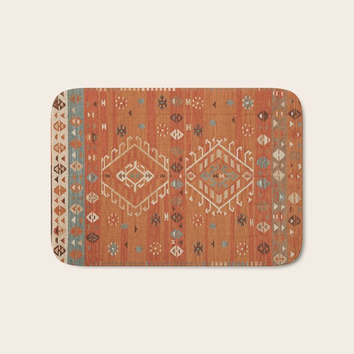 Heritage Traditional Moroccann Rug Design Bath Mat Gallery Image 1