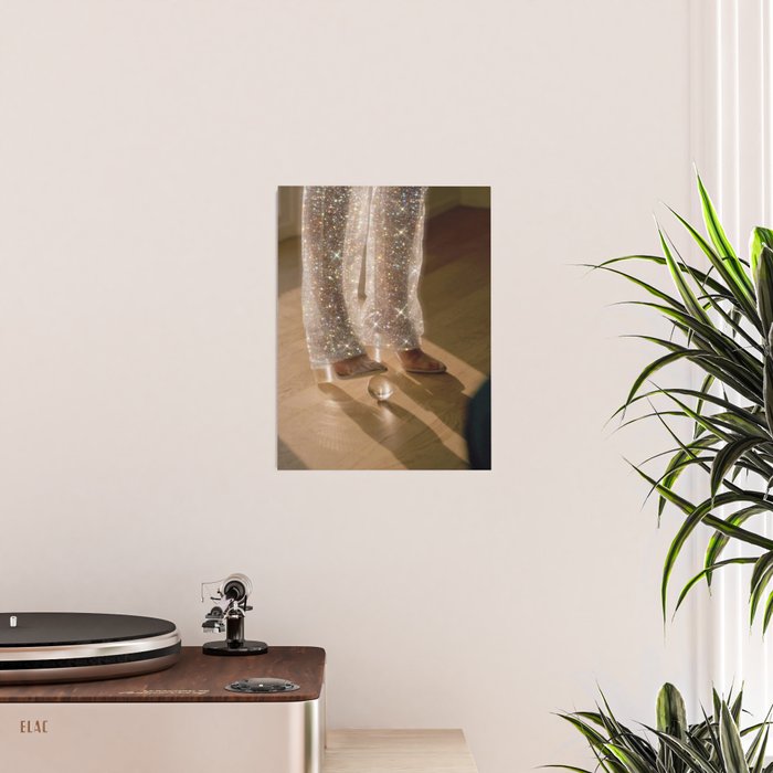 THE GAME - digital artwork by Yana Potter, 70s and 60s aesthetic , vintage feeling , disco vibes Poster Gallery Image 2