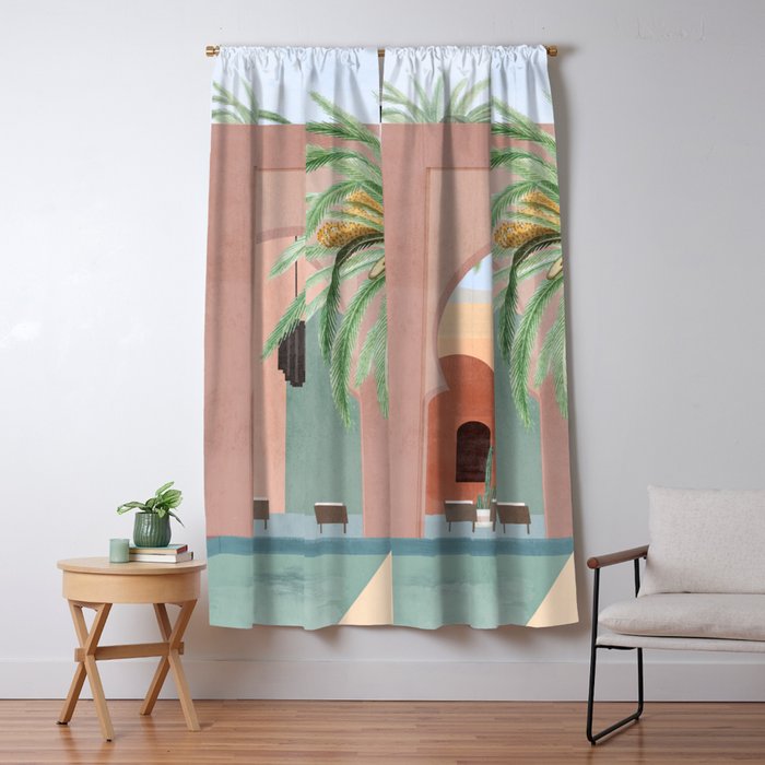 Moroccan Pool Window Curtain Gallery Image 1