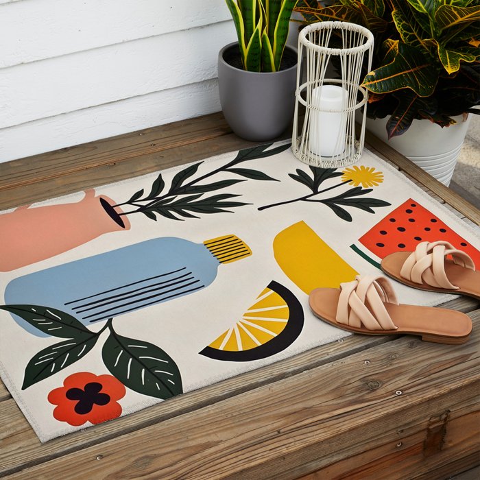 Things of Joy Outdoor Rug Gallery Image 2
