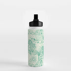 Hawaiian Hula Dancer Toile - Green Water Bottle Gallery Image 2