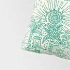 Hawaiian Hula Dancer Toile - Green Pillow Sham Gallery Image 4