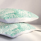Hawaiian Hula Dancer Toile - Green Pillow Sham Gallery Image 3