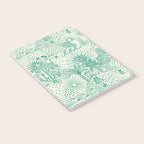Hawaiian Hula Dancer Toile - Green Notebook Gallery Image 3