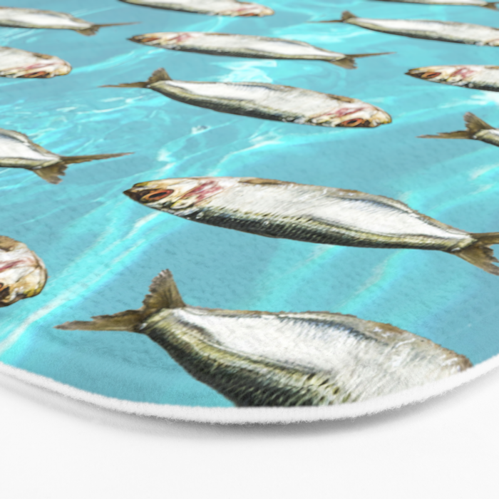 Sardines in the pool Bath Mat Gallery Image 3