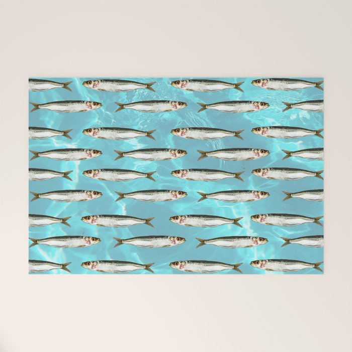 Sardines in the pool Welcome Mat Gallery Image 1
