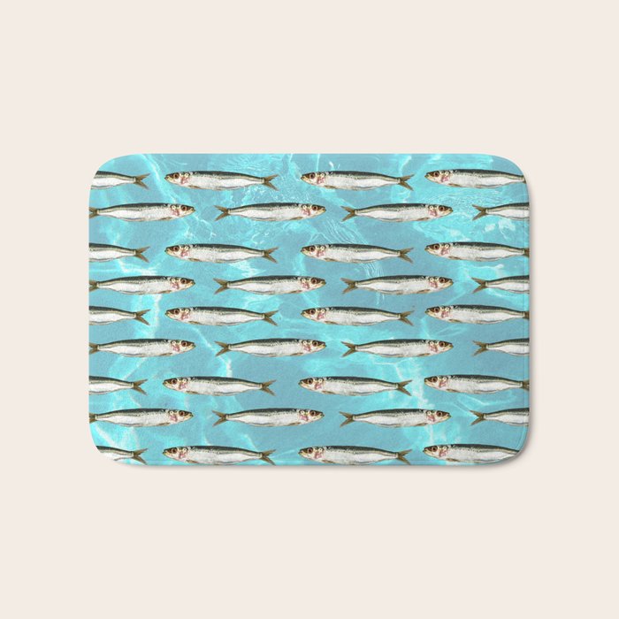 Sardines in the pool Bath Mat Gallery Image 1