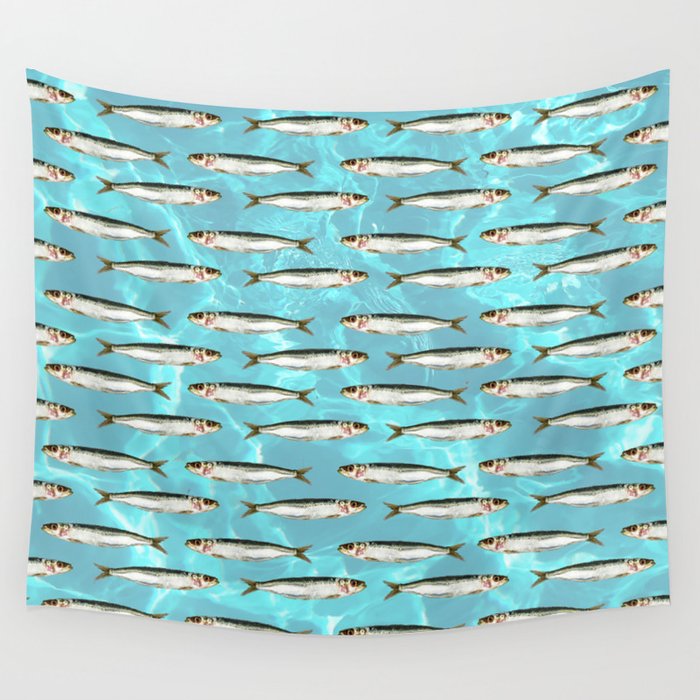 Sardines in the pool Wall Tapestry Gallery Image 4