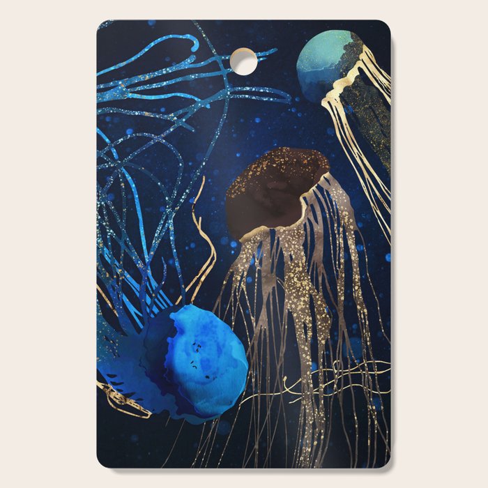 Metallic Jellyfish IV Cutting Board Gallery Image 1