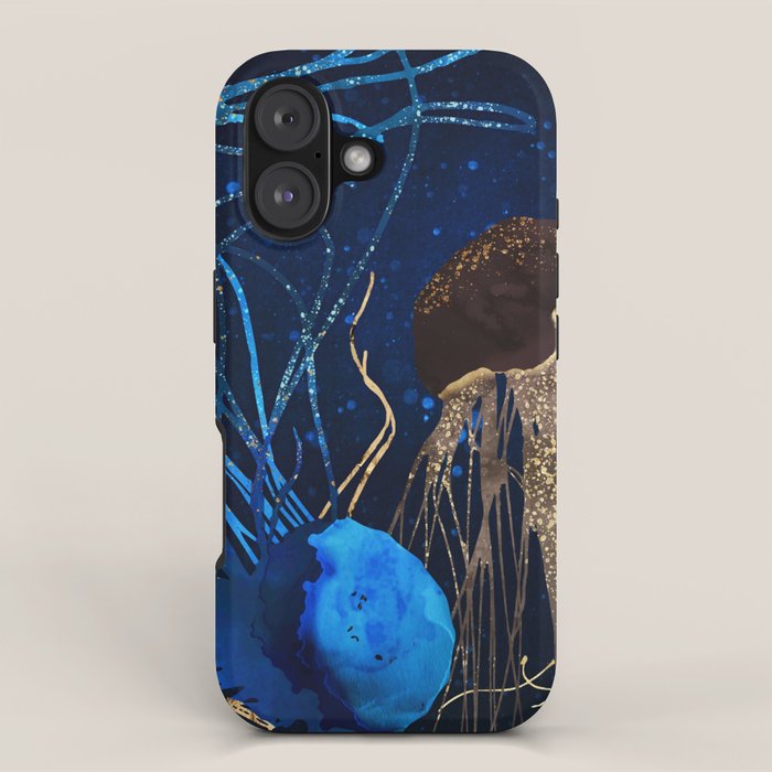 Metallic Jellyfish IV iPhone Case Gallery Image 1