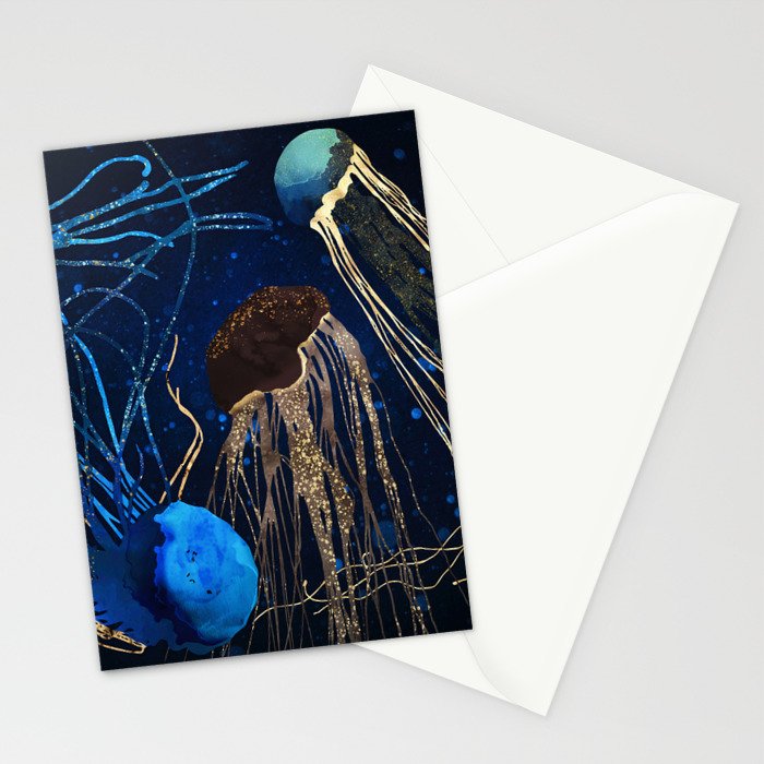 Metallic Jellyfish IV Stationery Card Gallery Image 2