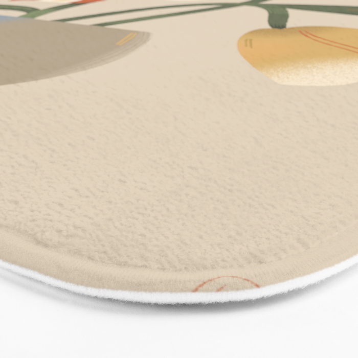  Decorative Flowers in a Vase Bath Mat Gallery Image 3
