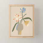  Decorative Flowers in a Vase Mini Art Print Gallery Image 1