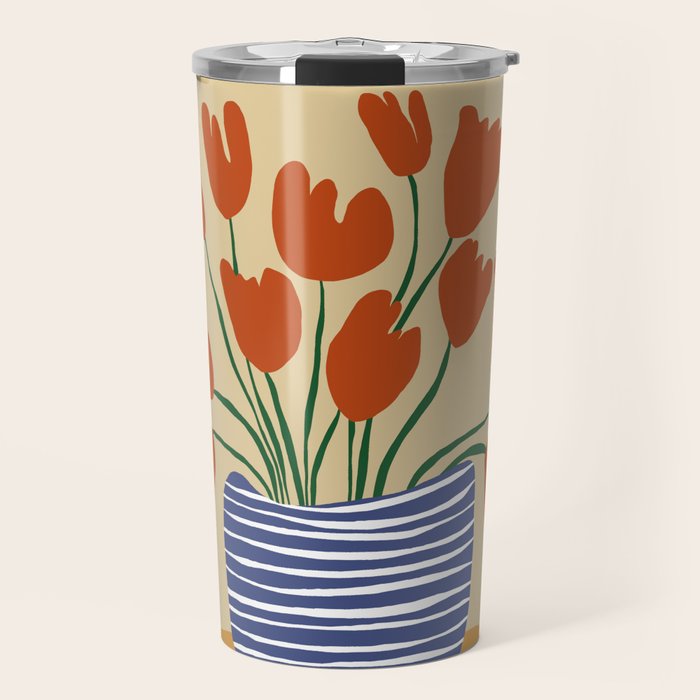 Tulip pot Travel Mug Gallery Image 1