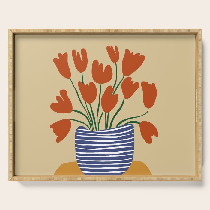 Tulip pot Serving Tray Gallery Image 1