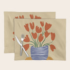 Tulip pot Placemat Gallery Image 1