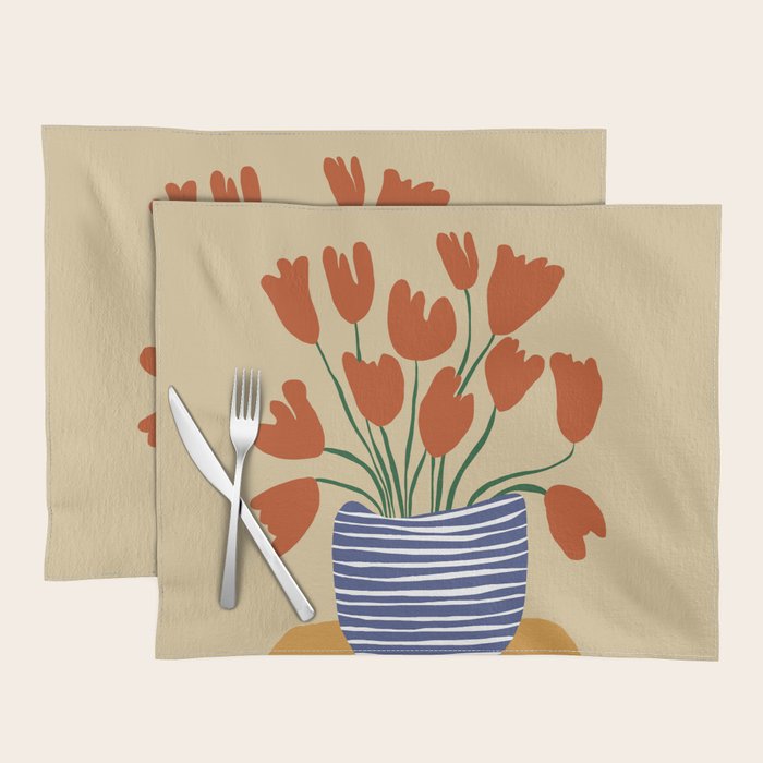 Tulip pot Placemat Gallery Image 1