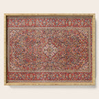 Kashan  Antique Persian Rug Print Serving Tray Gallery Image 1