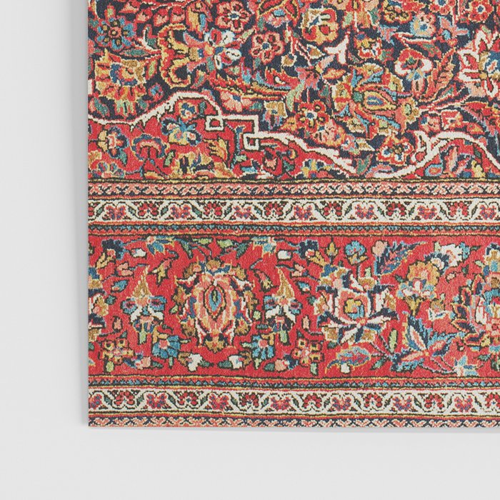 Kashan  Antique Persian Rug Print Poster Gallery Image 3